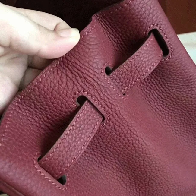 Bordeaux Color Top Designer-Inspired Hermes Birkin 35CM — image 4