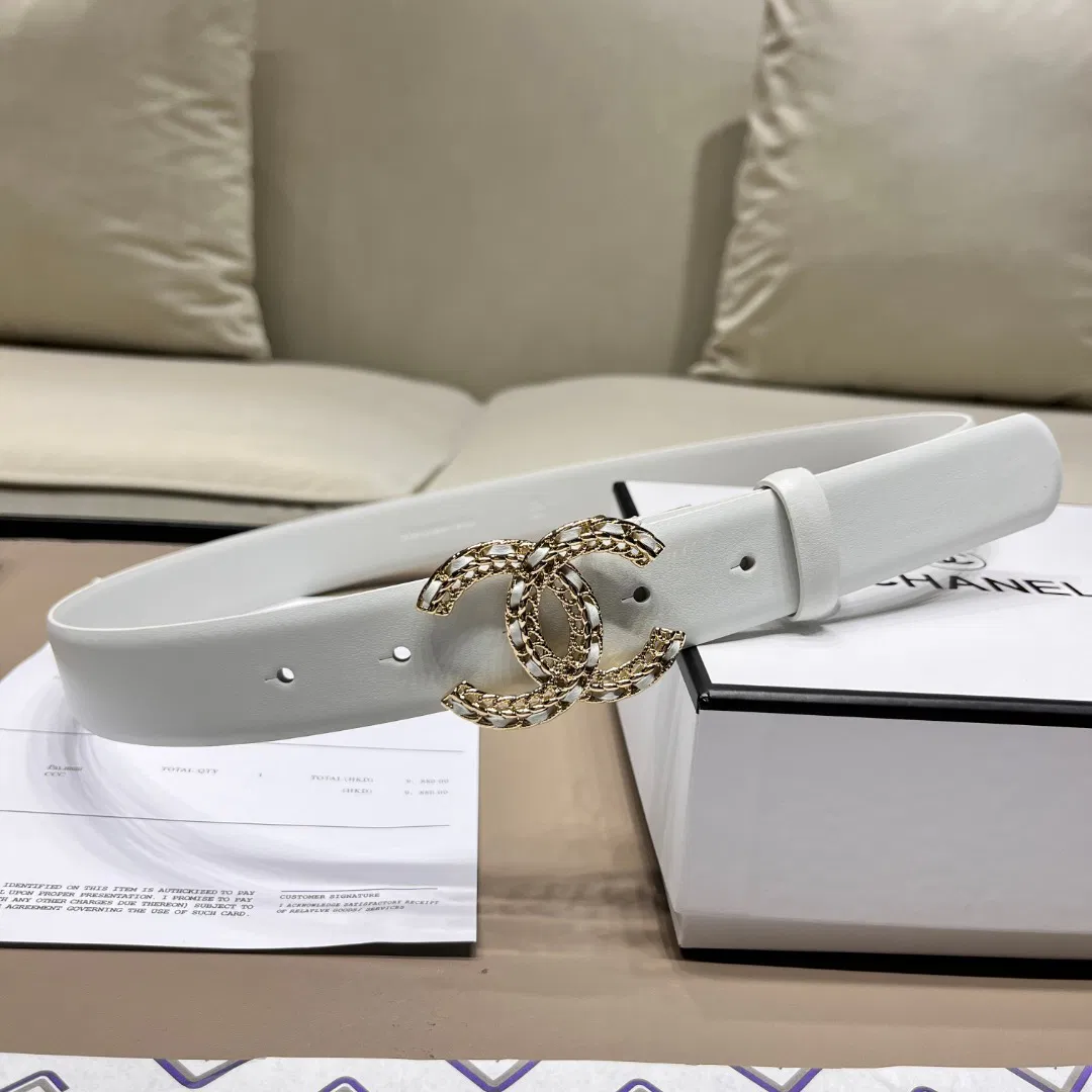 Chanel leather belt