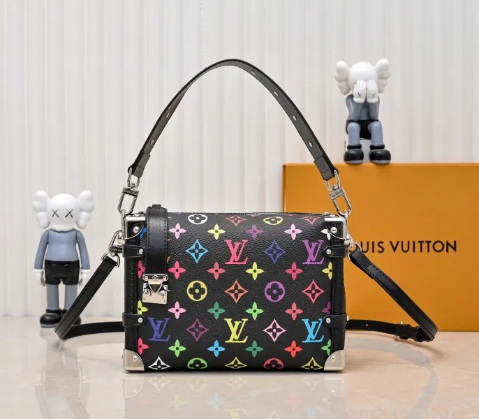 LV X TM Multicolored Side Trunk MM In Black