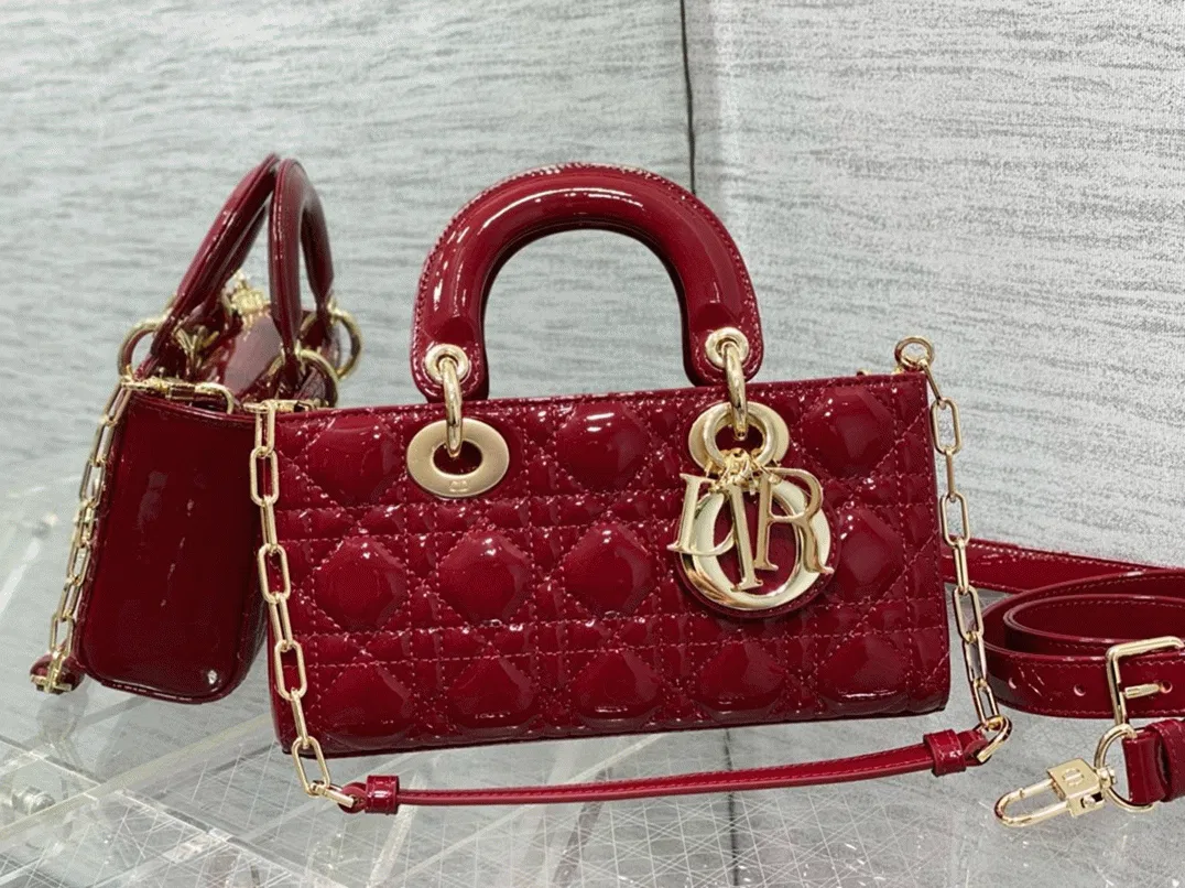 Dior Lady D-Joy Small Bag Imitation in Red — image 4