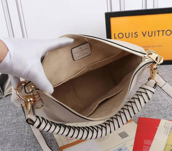 Louis Vuitton Monogram Empreinte Leather Maida Hobo In Cream — image 5