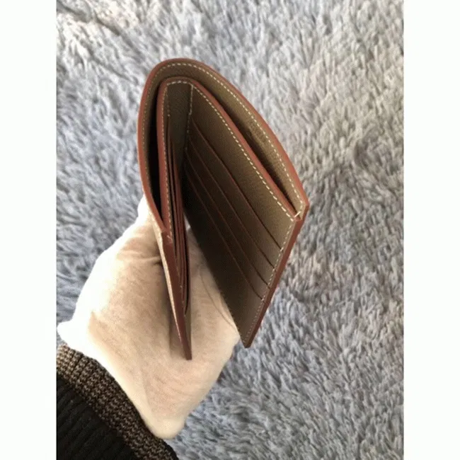 Taupe best Hermes Copernic compact wallet — image 4