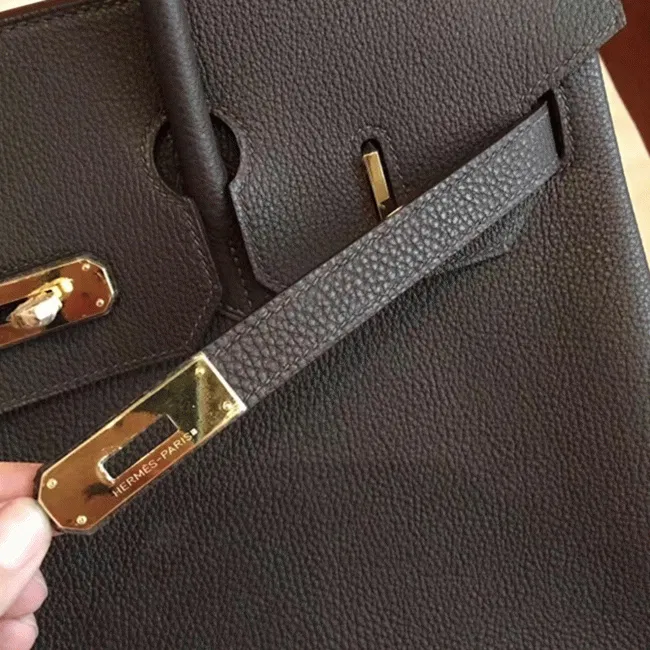 Top Quality Cafe Hermes Birkin 35cm High-End Copy — image 7