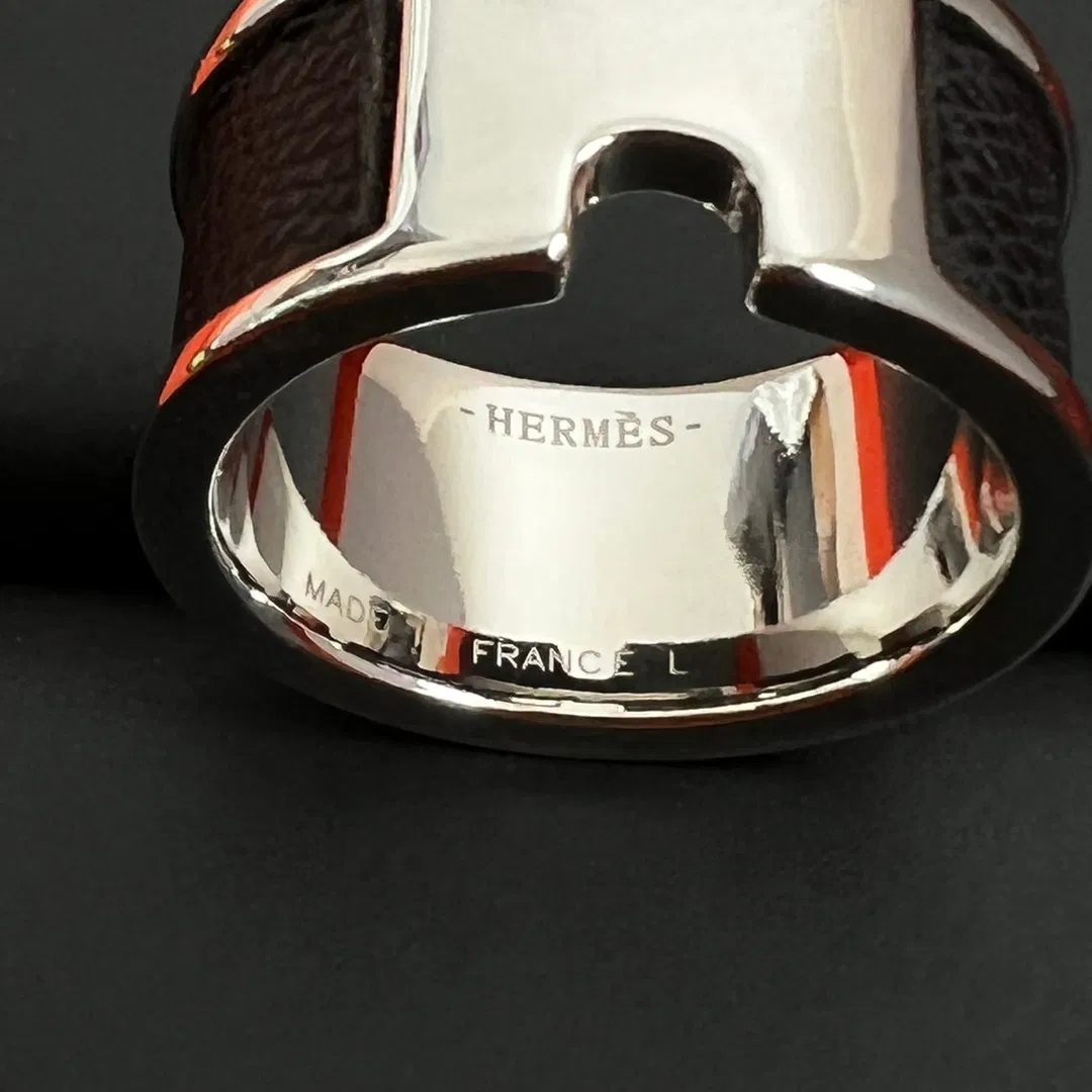 Hermes Reversible Leather Strap Ring — image 6