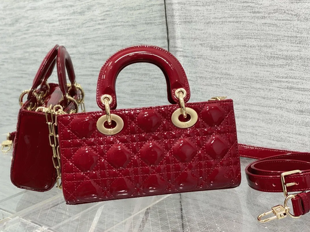 Dior Lady D-Joy Small Bag Imitation in Red — image 9