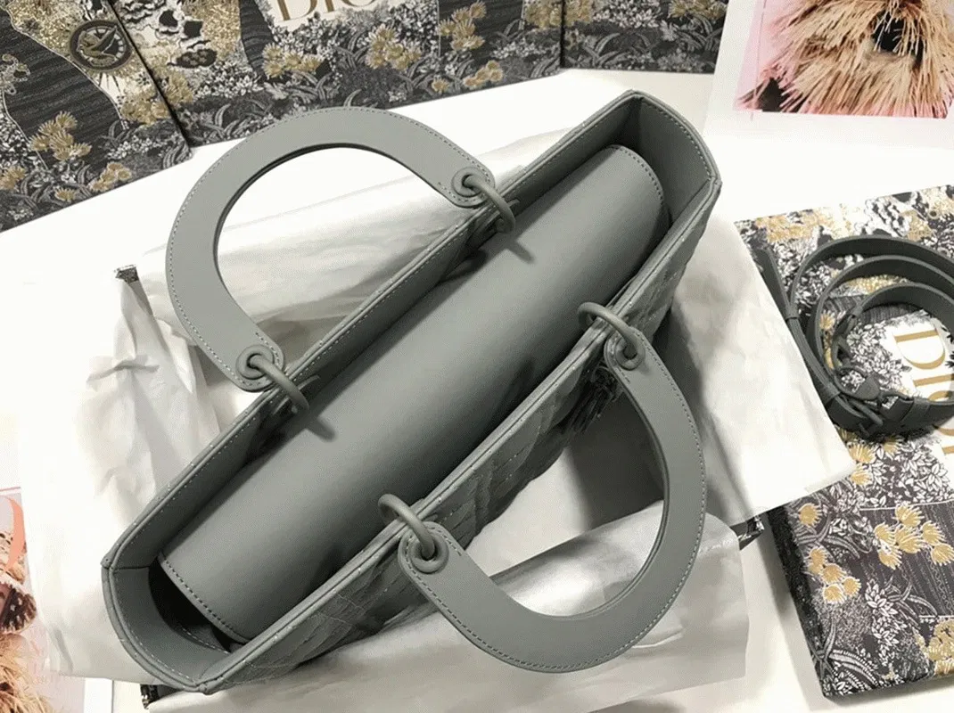 Dior Lady Dior Large Bag in Grey — image 6