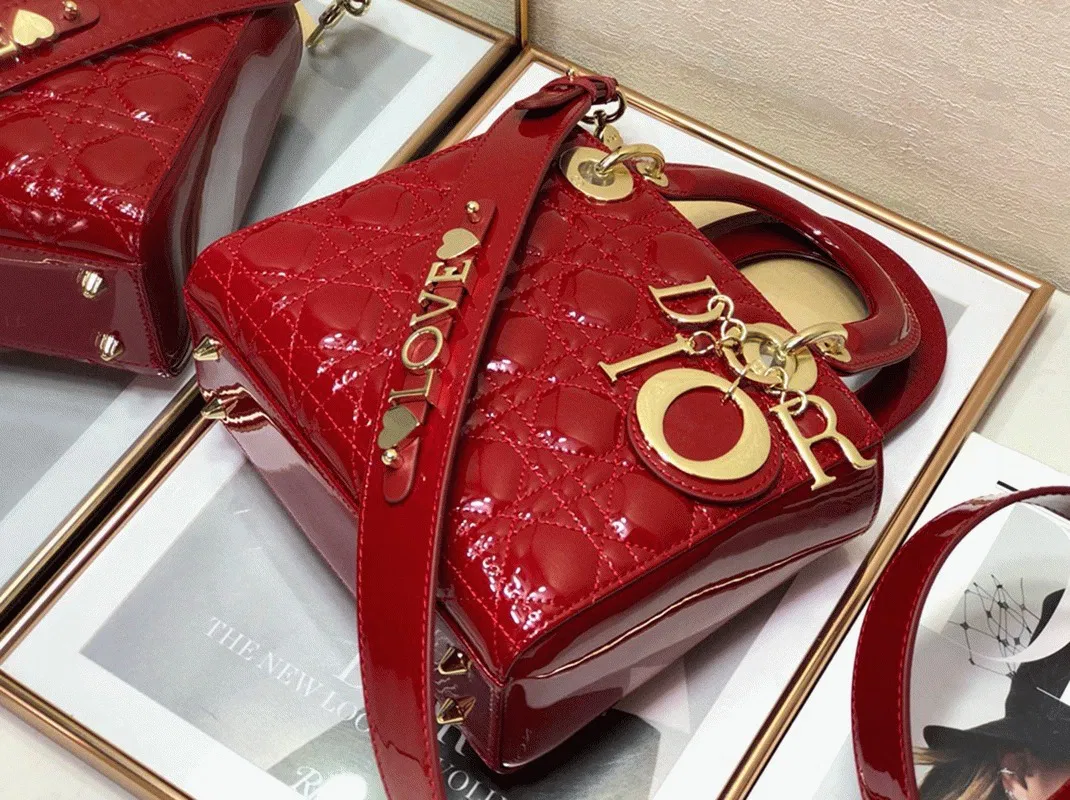 Dior Small Lady Dior My ABCDior Bag in Red — image 4