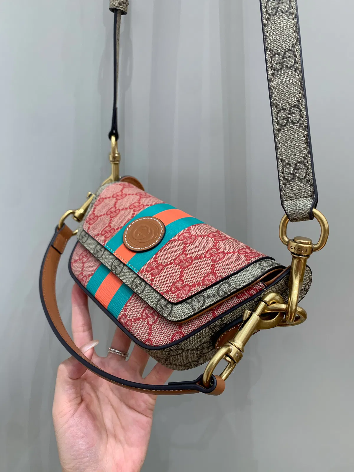 Mini Canvas GG Supreme Top-Handle Bag — image 8