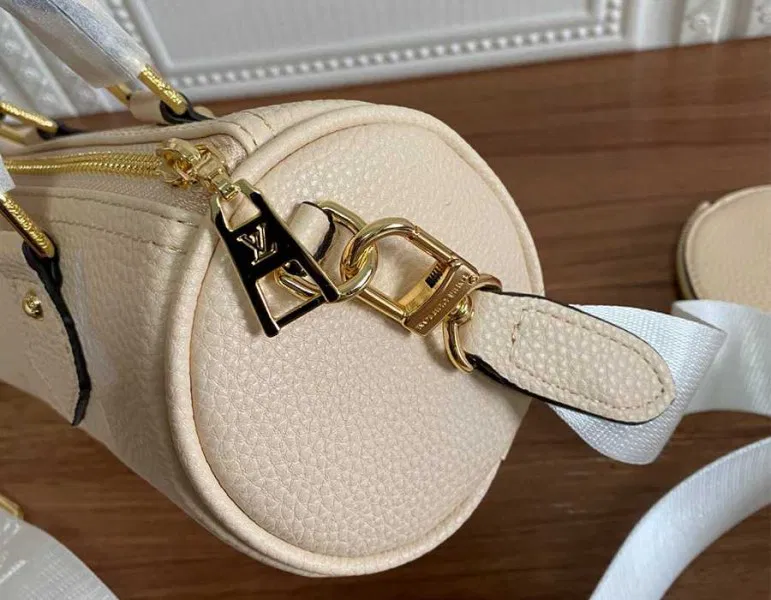 Louis Vuitton Bicolor Monogram Empreinte Papillon BB Bag In Cream And Saffron — image 9