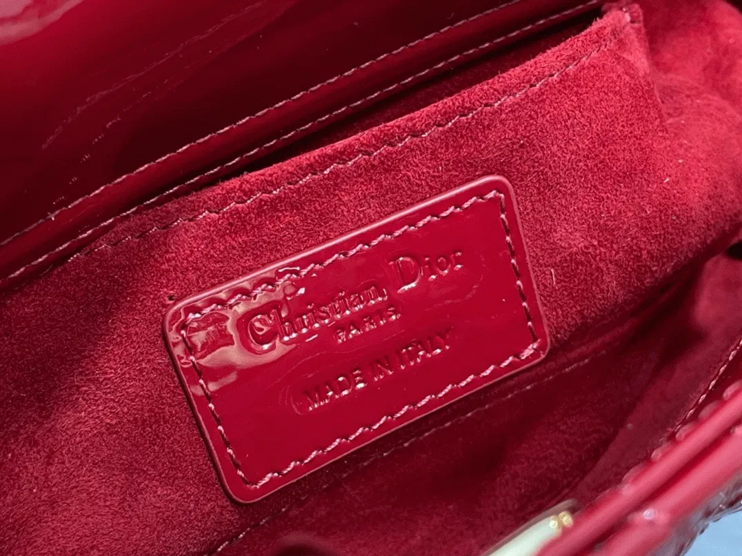 Dior Lady D-Joy Small Bag Imitation in Red — image 10
