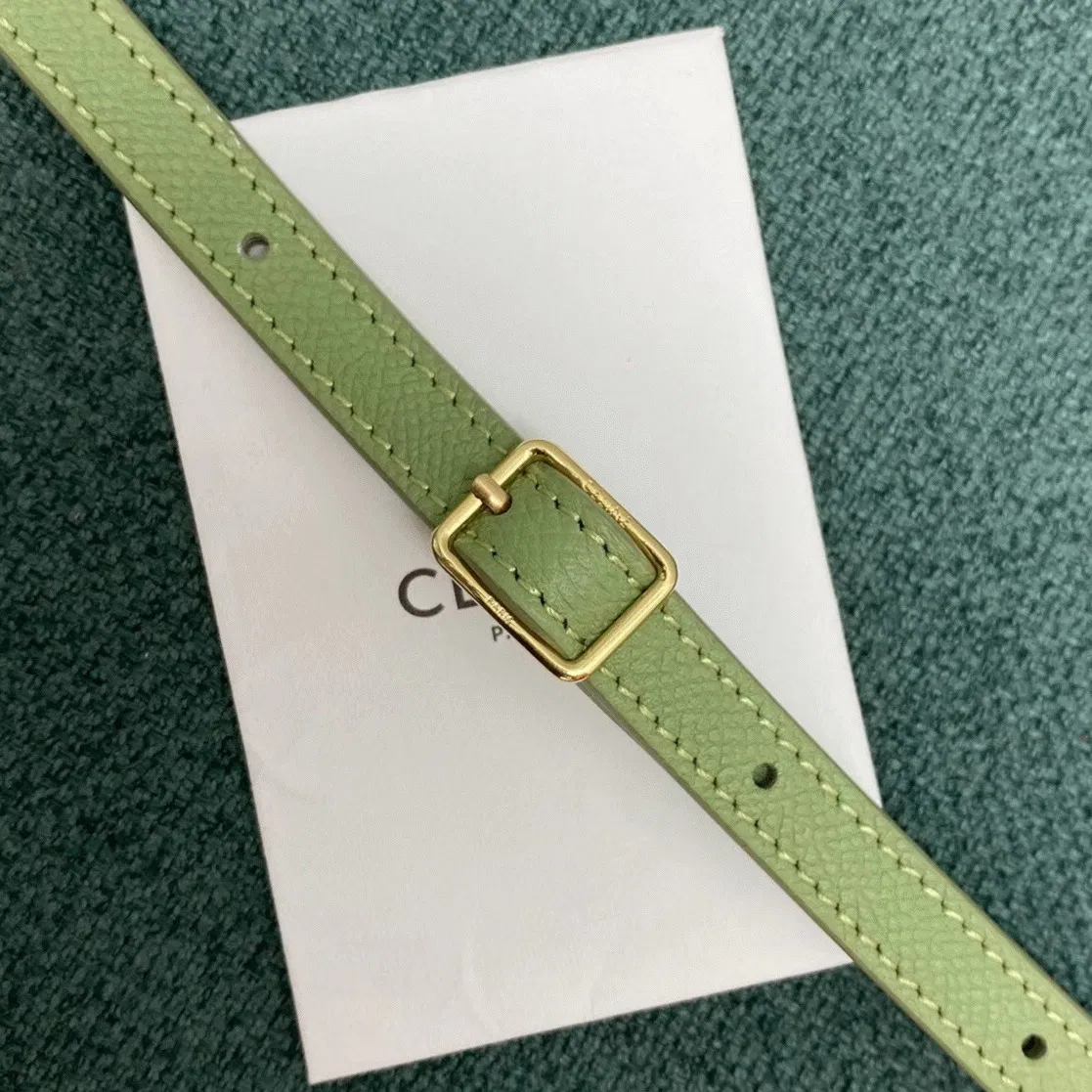 Celine Belt Nano Bag in Sage — image 11