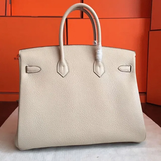 Ivory Hermes Birkin 35CM Classy Handbag — image 7