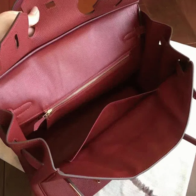 Bordeaux Color Top Designer-Inspired Hermes Birkin 35CM — image 7