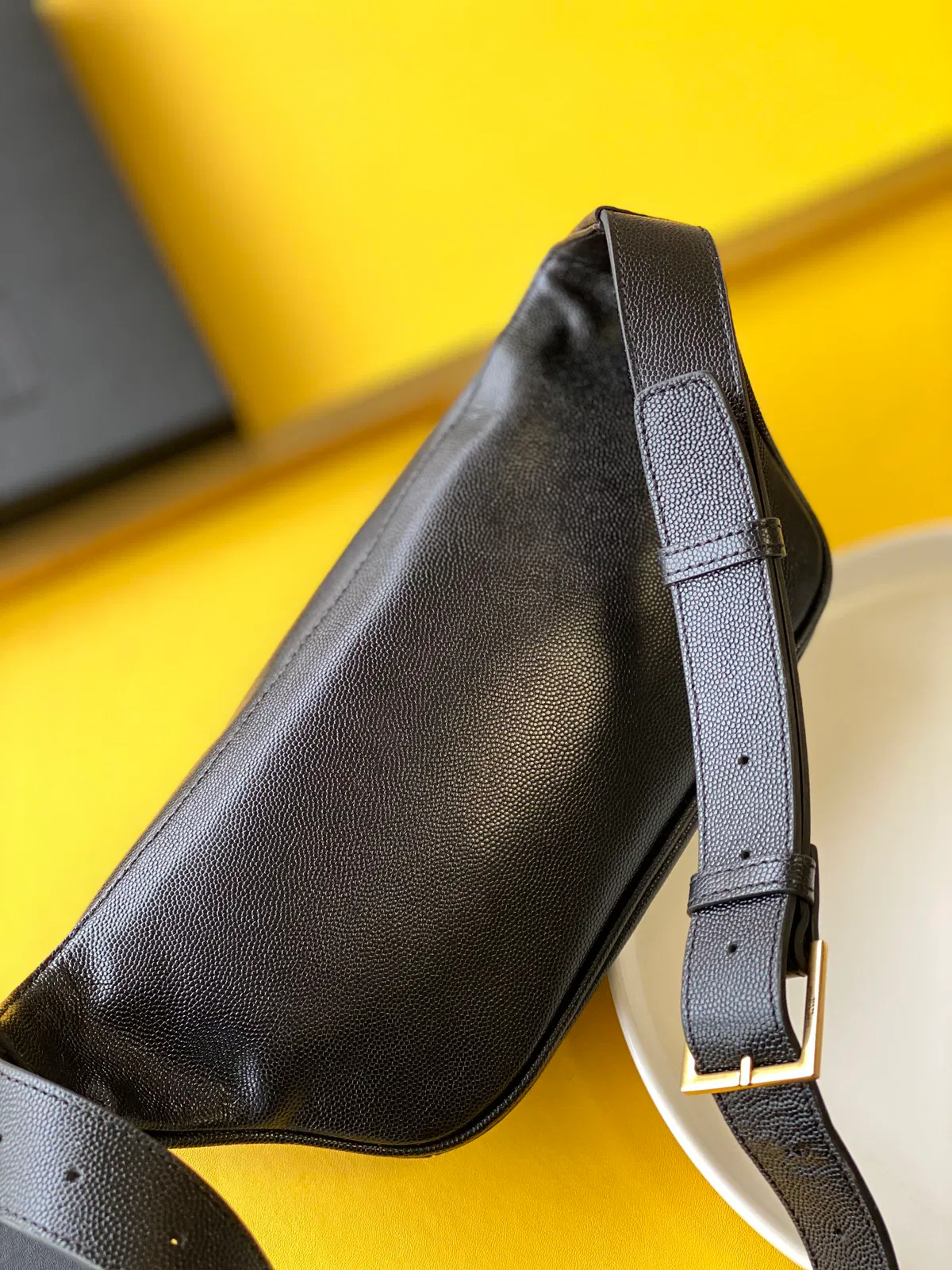 Luxury Handbag 03 Classic Monogram Belt Bag in Grain Embossed Leather — image 9