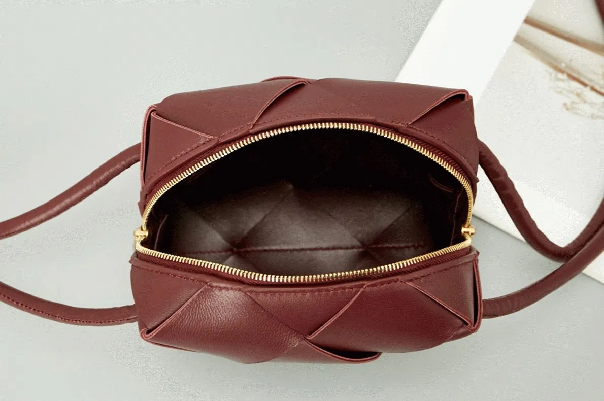 Bottega Veneta Mini Cassette Camera Bag Bordeaux — image 9