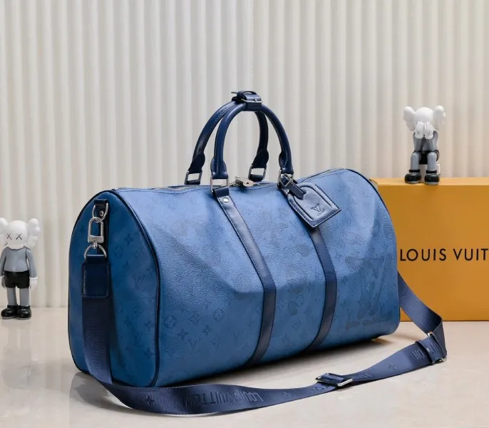 LV Keepall Bandouliere 50 In Navy River Blue — image 3