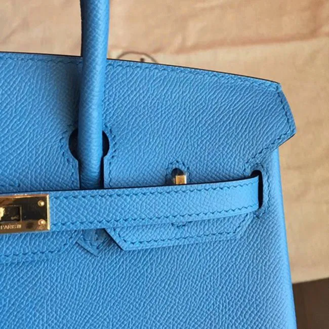 High-End Blue Paradiso Hermes Birkin 25cm Purse — image 6