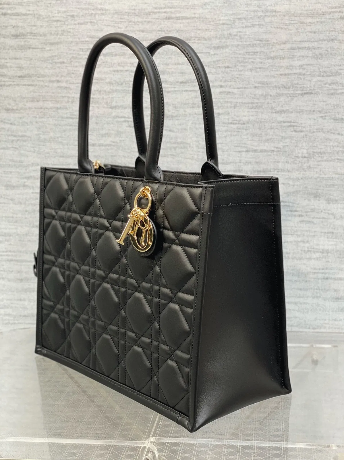 Dior Medium Book Tote Bag with Strap in Black — image 7