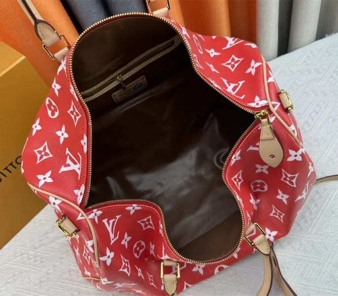 Louis Vuitton Speedy P9 Bandouliere 50 Bag In Red — image 6