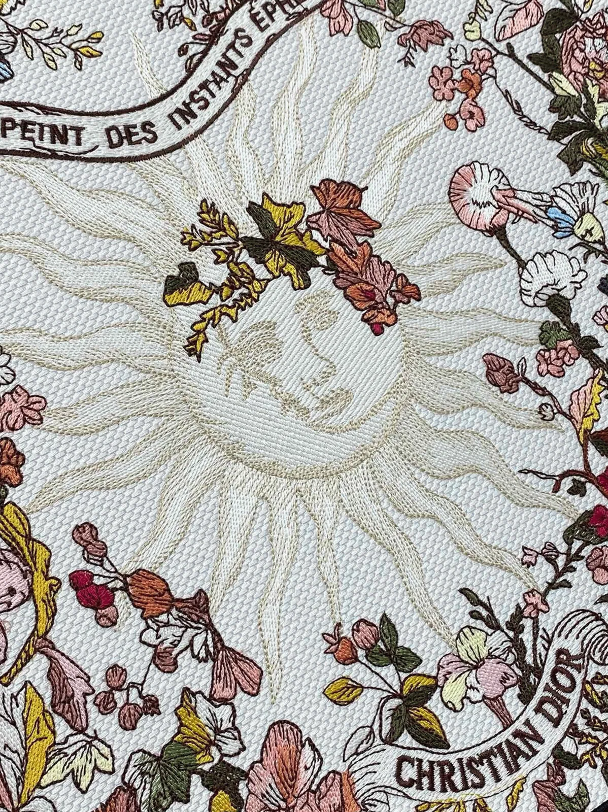 Dior Large Book Tote Bag Knockoff in Dior 4 Saisons Automne Soleil Embroidery — image 6