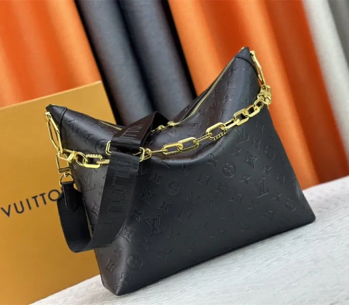 Louis Vuitton Monogram Empreinte Coussin MM Hobo In Black — image 2