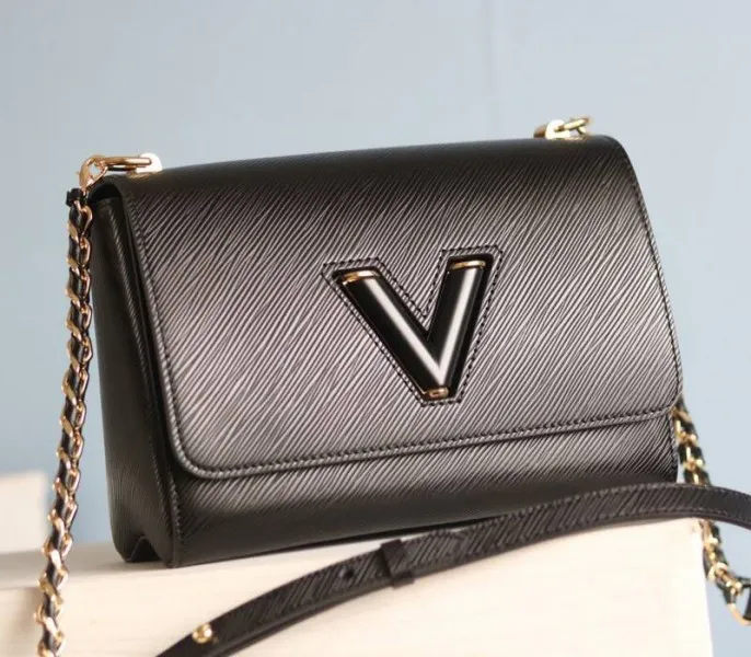 Louis Vuitton Epi Leather Twist MM Bag In Black — image 4
