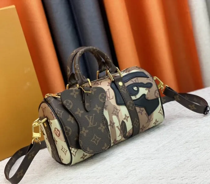 Louis Vuitton J Hope X Keepall Bandouliere 25 Brown Travel Bag In Two Eyes Patches — image 2