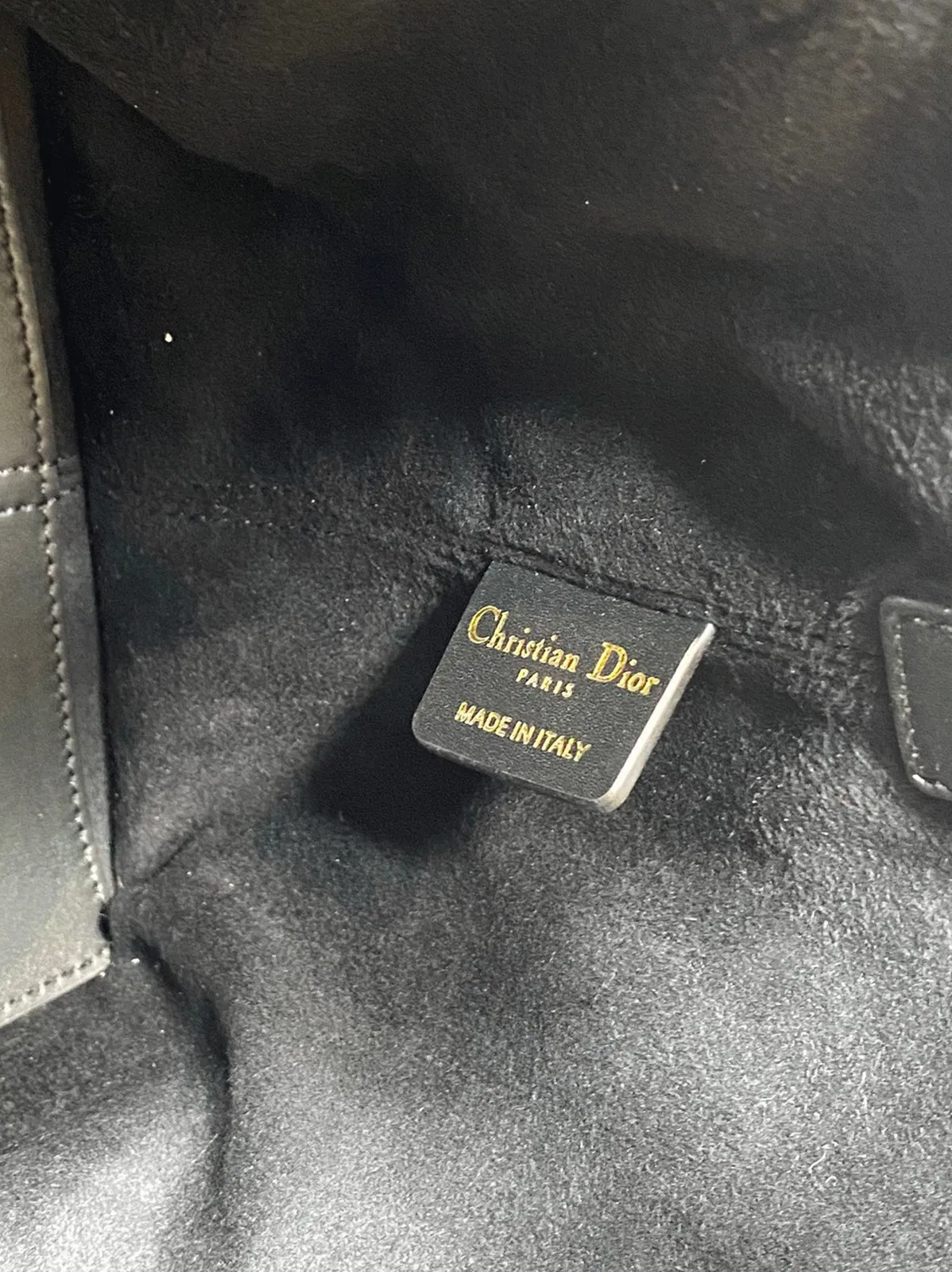 Dior Toujours Medium Bag in Black Macrocannage Calfskin — image 9