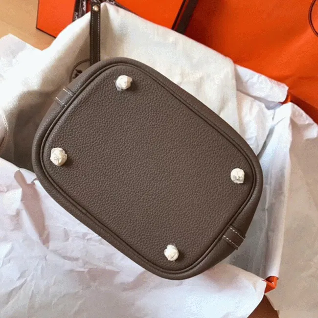 Taupe best Hermes Picotin Lock 18cm handbag — image 8