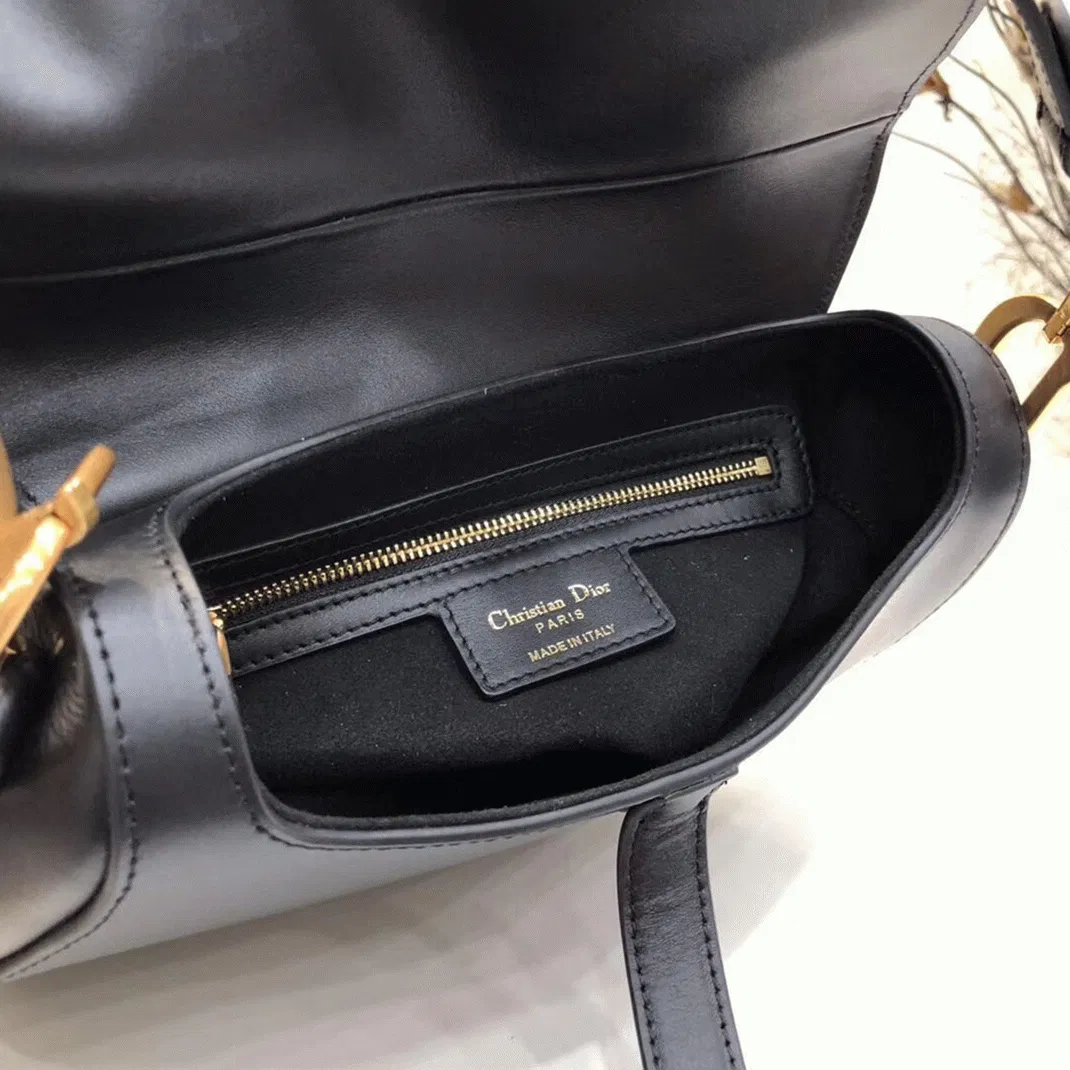 Dior Saddle Bag in Black Smooth Calfskin — image 8