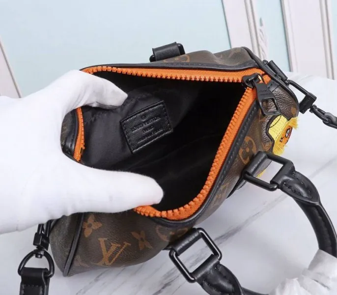 Louis Vuitton Monogram Canvas Mens Zoooom With Friends Nano Keepall Travel Bag — image 5