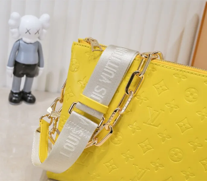 Louis Vuitton Coussin PM Bag In Yellow With Jacquard Strap — image 7