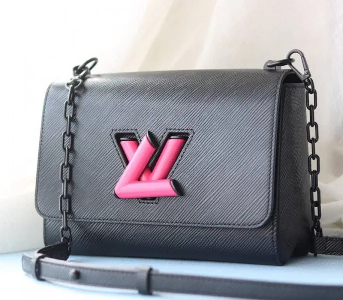 Louis Vuitton Epi Leather Twist MM Bag With Black Vibrant Pink Twist Lock — image 3