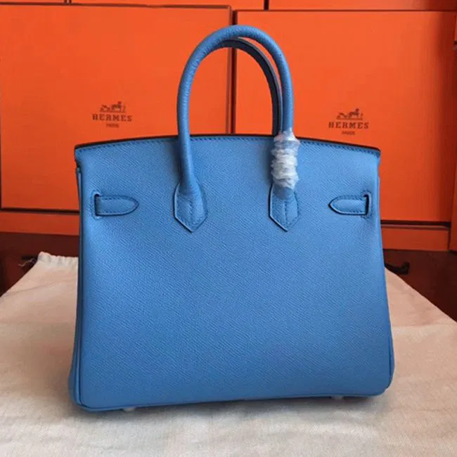 High-End Blue Paradiso Hermes Birkin 25cm Purse — image 2