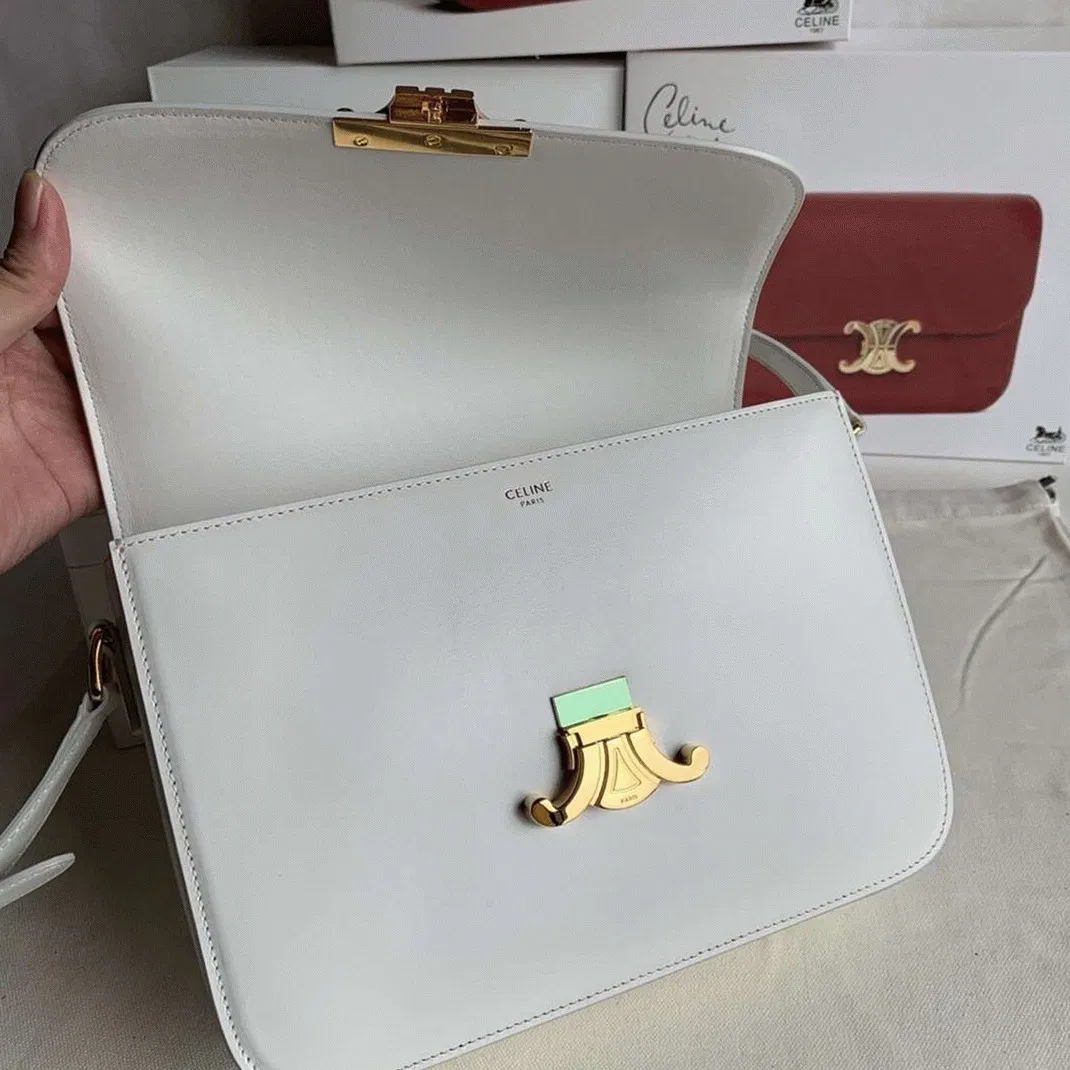 Top Quality Celine Triomphe Large Bag In White — image 2