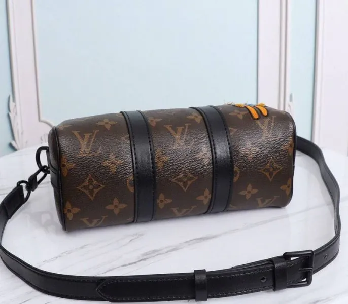 Louis Vuitton Monogram Canvas Mens Zoooom With Friends Nano Keepall Travel Bag — image 4