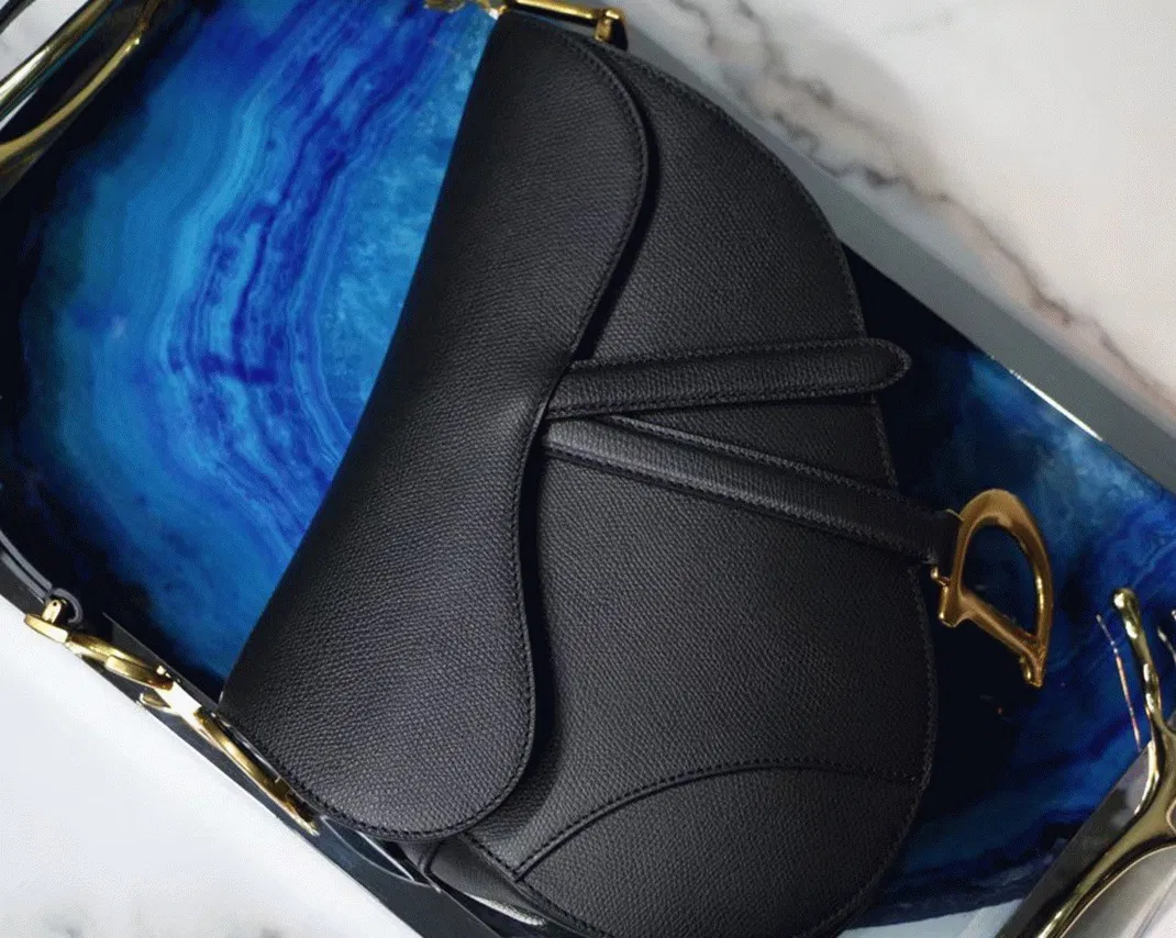 Dior Saddle Bag in Black Grained Calfskin — image 3