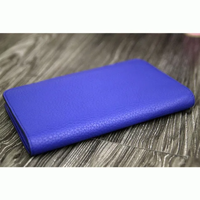 Electric blue designer Hermes Dogon combine wallet — image 7