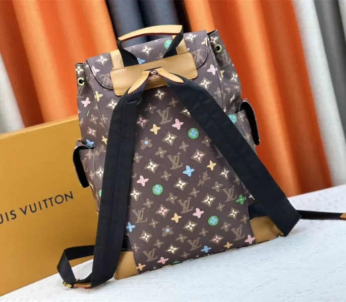 Louis Vuitton Monogram Craggy Christopher MM Backpack In Chocolate — image 3