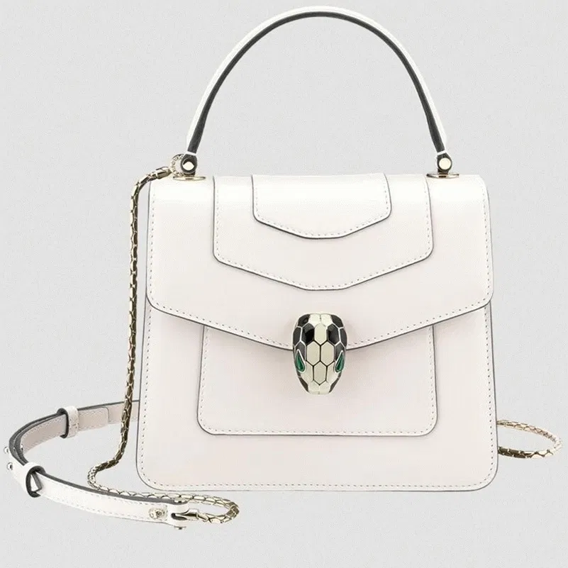 Bvlgari Serpenti Forever Small Bag White Calfskin