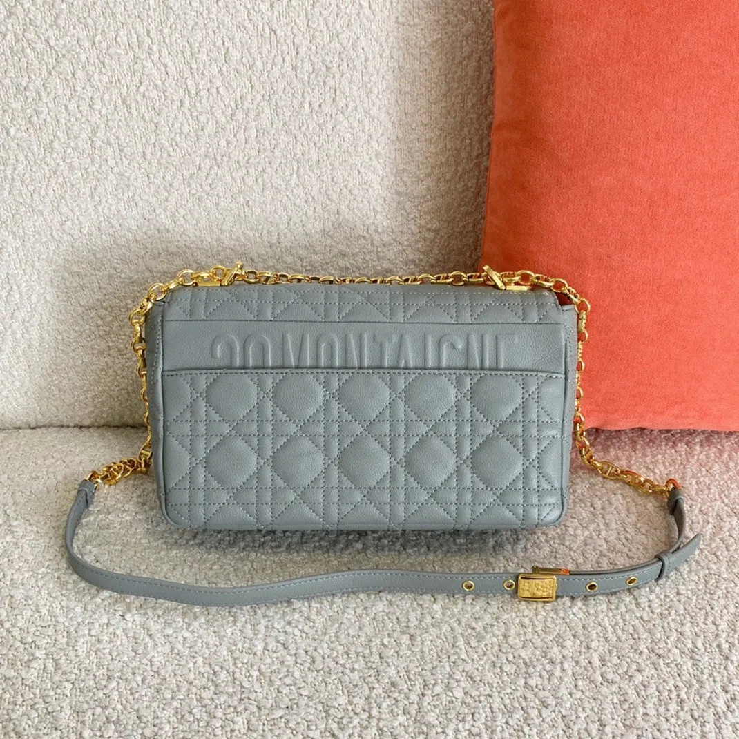 Dior Caro Medium Bag Knockoff in Grey — image 8