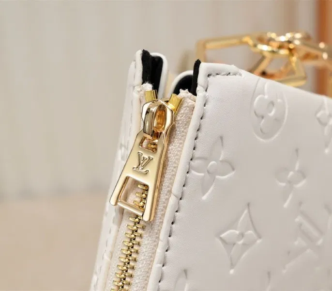 Louis Vuitton Coussin PM Bag In Cream With Jacquard Strap — image 9