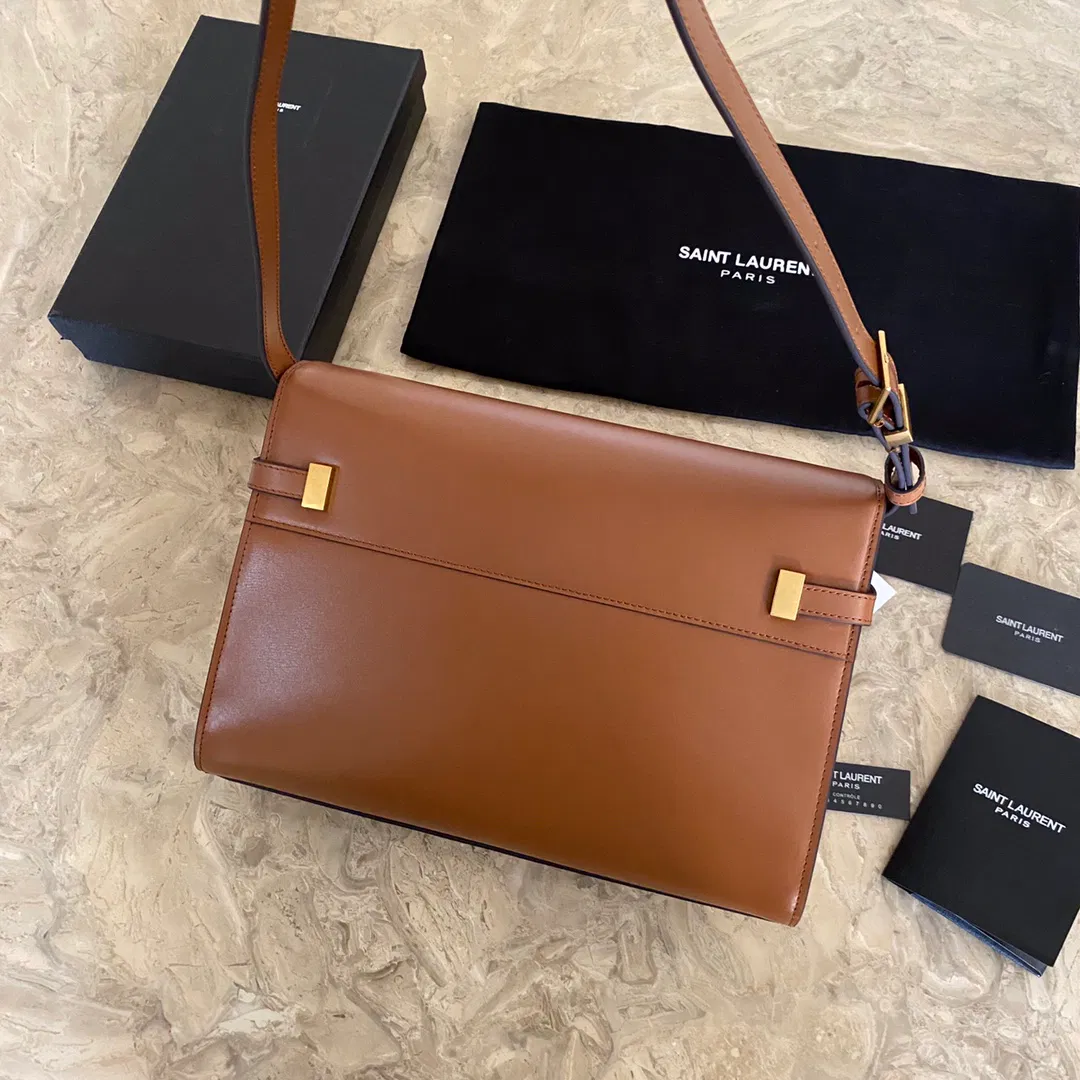 MANHATTAN MEDIUM SHOPPING BAG IN BOX SAINT LAURENT LEATHER — image 2