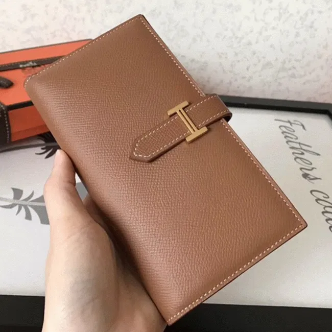 Brown Epsom Hermes Bearn Wallet