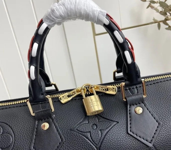 Louis Vuitton Monogram Empreinte Wild At Heart Speedy 25 Bandouliere Handbag In Black — image 7