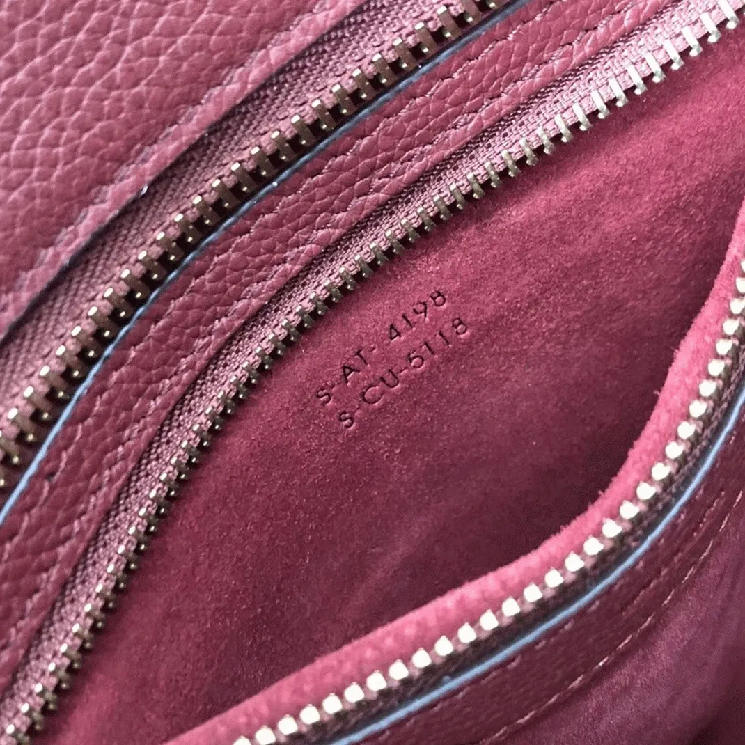 Celine Micro Luggage Tote Bag Knockoff in Dark Red — image 5