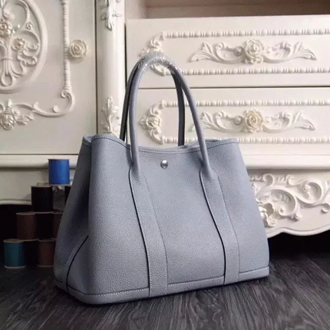 Lin Blue Best Hermes Garden Party 30cm Elegant Bag — image 2