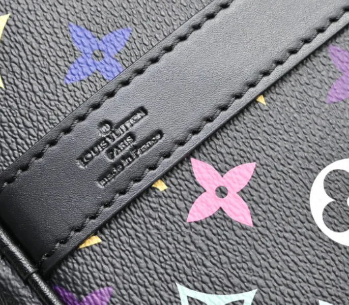 LV X TM Multicolored Keepall Bandouliere 50 In Black — image 7
