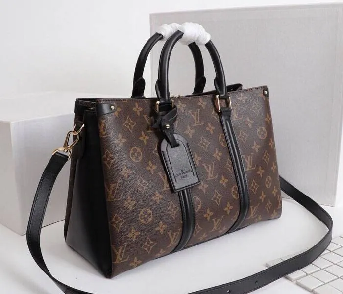 Louis Vuitton Monogram Canvas Soufflot MM Bag In Black — image 2