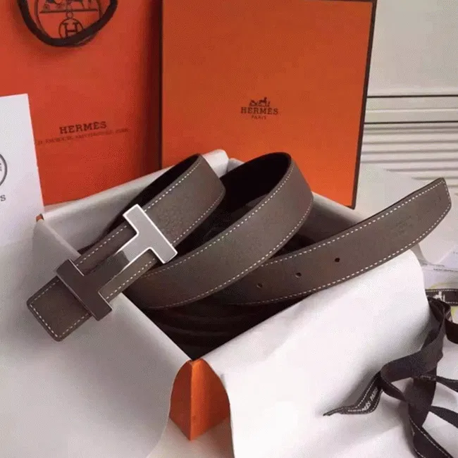 Hermes Kits belt in grey epsom with Constance buckle — image 5